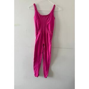 Free People FP Movement Womens Good Karma Jumpsuit Size XS/S Pink Onesie